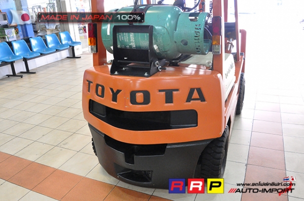 ขายรถโฟล์คลิฟท์มือสอง TOYOTA รุ่น 4FGL15-15110 นำเข้าจากประเทศญี่ปุ่น 100\% ไม่เคยใช้งานในไทย