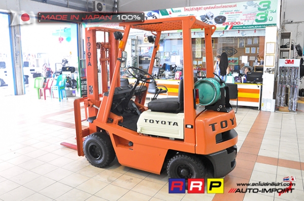 ขายรถโฟล์คลิฟท์มือสอง TOYOTA รุ่น 4FGL15-15110 นำเข้าจากประเทศญี่ปุ่น 100\% ไม่เคยใช้งานในไทย
