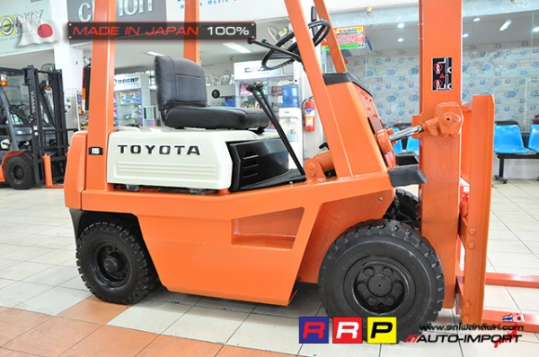 ขายรถโฟล์คลิฟท์มือสอง TOYOTA รุ่น 4FGL15-15110 นำเข้าจากประเทศญี่ปุ่น 100\% ไม่เคยใช้งานในไทย
