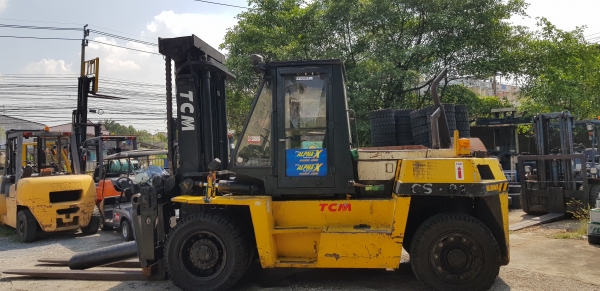 ขายรถยกโฟล์คลิฟท์ TCM ขนาด 11.5 ตัน เสาสูง 3 เมตร ติดตั้งอุปกรณ์พิเศษไซด์ชิฟ (รถนอก ) ญี่ปุ่น
