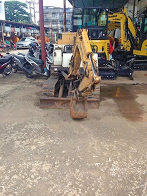 รถขุด Yanmar รุ่น YB221UZ ขนาด 2 ตัน มือสอง รถขุด Yanmar รุ่น YB221UZ ขนาด 2 ตัน มือสอง
