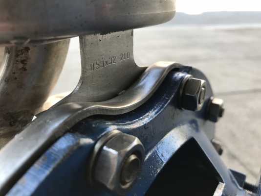 ขายปั๊มน้ำหอยโข่งหัวปั๊มสแตนเลส Ebara 5.5HP. 380V 50x32/200 made in Italy ขนาดเข้า 2นิ้ว ออก 1.2นิ้ว แรงดันสูง สภาพสวยเดิมๆ หมุนนิ่ม พร้อมใช้งาน