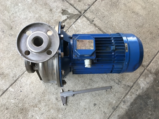 ขายปั๊มน้ำหอยโข่งหัวปั๊มสแตนเลส Ebara 5.5HP. 380V 50x32/200 made in Italy ขนาดเข้า 2นิ้ว ออก 1.2นิ้ว แรงดันสูง สภาพสวยเดิมๆ หมุนนิ่ม พร้อมใช้งาน