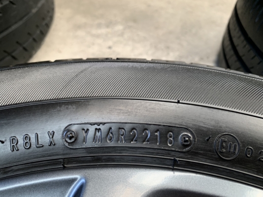 ล้อแม็ก Mazda 2 ขอบ 15 สีดำ มิดไนท์ พร้อมยาง 185-65-15 Dunlop ปี 18 แม็กสวย ดอกยางหนาปึก