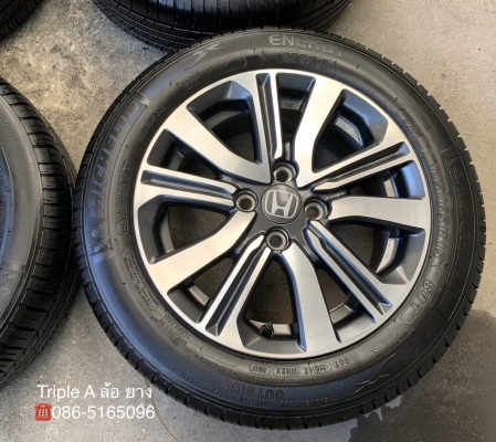 ล้อแม็ก Honda City ตัวท็อป ขอบ 15 พร้อมยาง 175-65-15 Michelin ปลายปี 17 ล้อสวย ดอกยางหนา