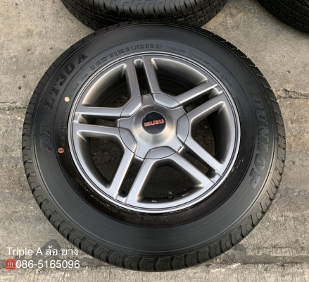 ล้อแม็ก ISUZU 1.9 Blue Power X-Series ขอบ 16 (ลายดาว) พร้อมยางใหม่ป้ายแดง 215-70-16 Dunlop ปี 19 สวยๆ