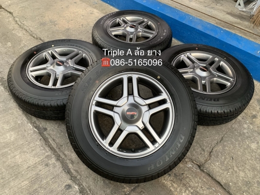 ล้อแม็ก ISUZU 1.9 Blue Power X-Series ขอบ 16 (ลายดาว) พร้อมยางใหม่ป้ายแดง 215-70-16 Dunlop ปี 19 สวยๆ