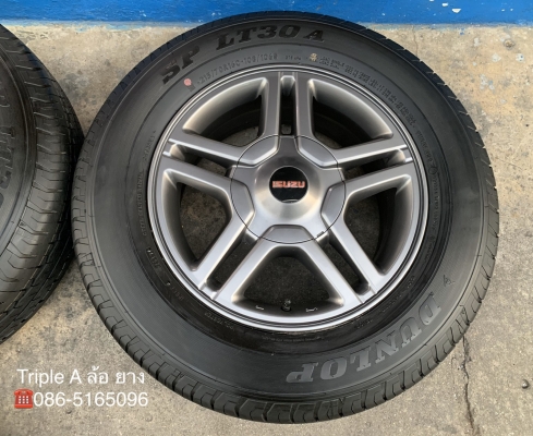ล้อแม็ก ISUZU 1.9 Blue Power X-Series ขอบ 16 (ลายดาว) พร้อมยางใหม่ป้ายแดง 215-70-16 Dunlop ปี 19 สวยๆ