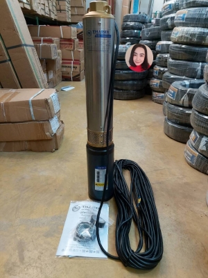 ปั๊มดูดน้ำ ปั๊มน้ำ ปั๊มดูดน้ำบาดาล ซับเมิส DC โซล่าเซลล์ ขนาด750วัตต์