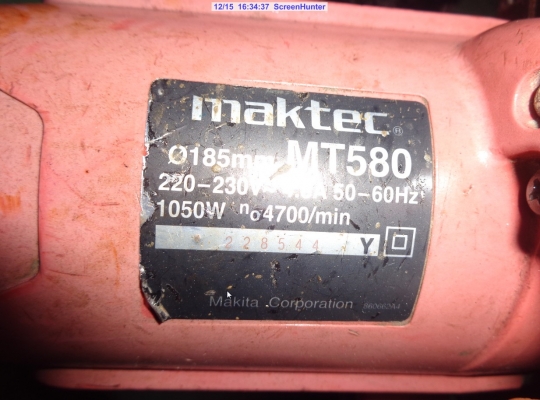 ขายเลื่อยวงเดือน7" MAKTEC MT580