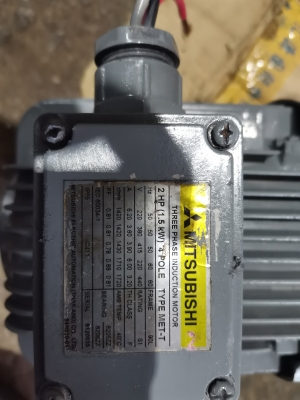 ขาย!! มอเตอร์.มิตซู.ขนาด2แรง3สาย.รอบ1420.. พร้อมใช้ ขาย!! มอเตอร์.มิตซู.ขนาด2แรง3สาย.รอบ1420.. พร้อมใช้