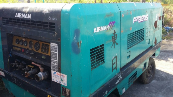ขาย Airman 390 S ปั๊มลมแอร์แมน PDS 390 S เครื่อง Isuzu 4 BD พร้อมใช้งาน สนใจ 0909527888 โจ้