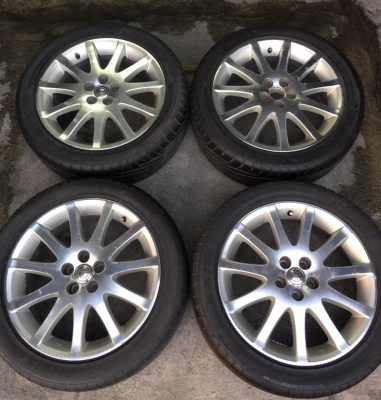 ล้อโตโยต้าวิช ขอบ17+แม็กซิส215/50/17ปี2111 ล้อสวยยางดอกแน่นๆ โทร.0879050181.ส่งได้ครับ