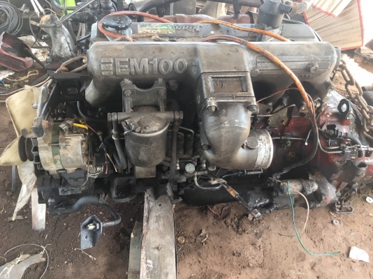 ขายเครื่องพร้อมเกียร์ EM100 220แรง HINO 227 เอกสารใบชื้อขาย