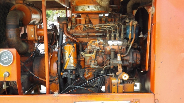 เครื่องปั้มลมสกรูญี่ปุ่น AIRMAN JAPAN เครื่องยนต์ดีเซล ISUZU รหัส C 240 ขนาด 75 HP เครื่องสตาร์ทติด แต่ต้องเชคระบบลม #ขายตามสภาพ