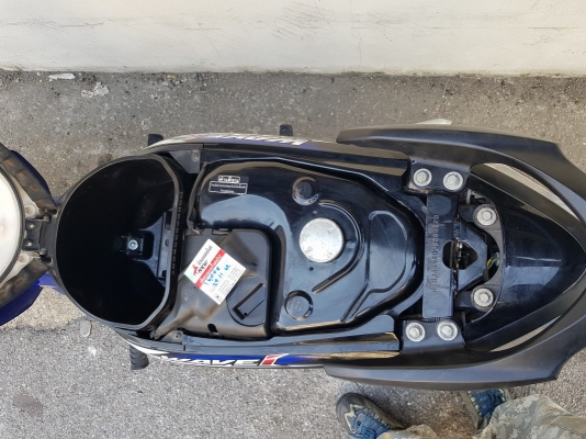 ขายรถปี61 Honda Wave110i สตาร์ทมือ รถพร้อมใช้ เอกสารเล่มทะเบียนครบ อยู่ห้วยขวาง กทม.ขายถูก25,500บาท
