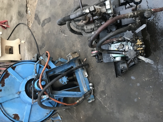 ชุดปั้มน้ำแรงดันสูง ใช้ระบบไฮดรอลิก เก่าญี่ปุ่น