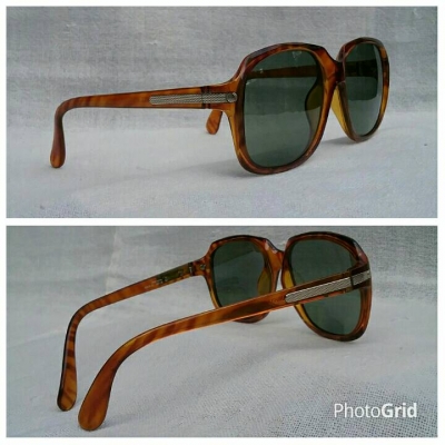 แว่นตาซุปเปอร์แบรนด์สุดหรูผู้ดีอังกฤษ  ทศวรรษ 1980's  ราคาพิเศษ !  สุดยอดวัสดุ 'อ็อพทิล'  เลนส์กระจกคริสตัลกันแดด 'สีเขียวควันไฟ'  ขนาดมาตรฐาน 139 mm  Vintage DUNHILL handmade in Austria