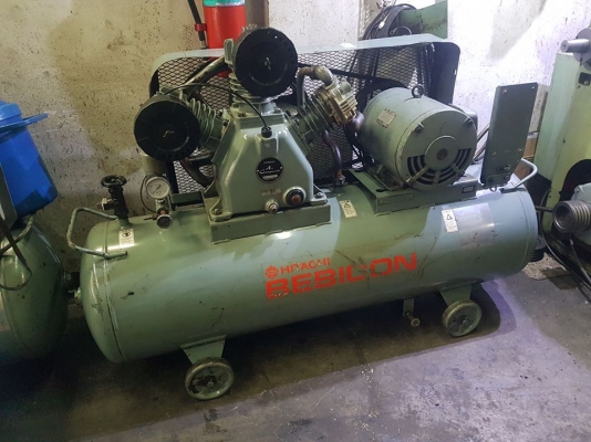 ปั๊มลมมือสอง เก่านอก-แห้งๆญี่ปุ่น Hitachi-Bebicon 10แรง ดูดหนัก อัดดี แน่นๆนิ่งๆ แก้ระบบไฟให้แล้ว พร้อมใช้งานครับ