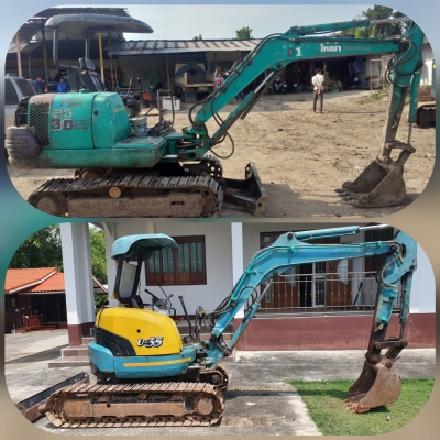 รถขุด KOMATSU PC30, KUBOTA U35 เก่านอกสภาพสวยพร้อมใช้ รถขุด KOMATSU PC30, KUBOTA U35 เก่านอกสภาพสวยพร้อมใช้