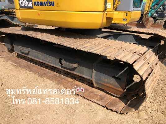 ขายรถแบคโฮ Komatsu #อาร์มพิเศษ PC138US-2E1 แทรคใหญ่ รถสวย นำเข้าเอง เครื่อง 4D95 โทร 081-8581834 แบงค์