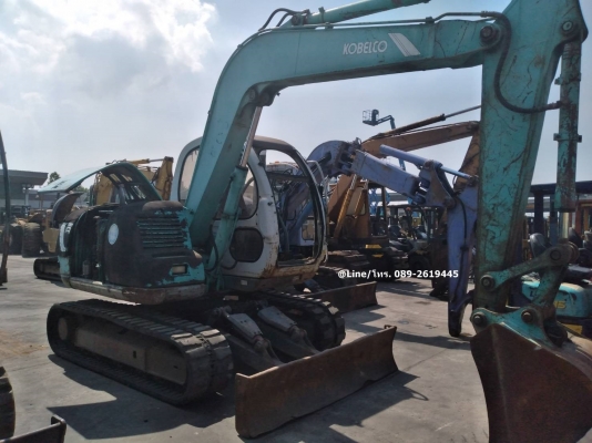 ขายรถขุด KOBELCO SK60-2 เครื่องยนต์ISUZU-4JB1 คอนโทรลน้ำมัน ปั๊มนิ้ว แทรคยาง รถเดิมๆเก่านอก มีเอกสาร