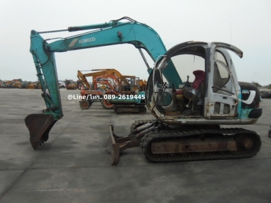 ขายรถขุด KOBELCO SK60-2 เครื่องยนต์ISUZU-4JB1 คอนโทรลน้ำมัน ปั๊มนิ้ว แทรคยาง รถเดิมๆเก่านอก มีเอกสาร