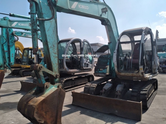 ขายรถขุด KOBELCO SK60-2 เครื่องยนต์ISUZU-4JB1 คอนโทรลน้ำมัน ปั๊มนิ้ว แทรคยาง รถเดิมๆเก่านอก มีเอกสาร