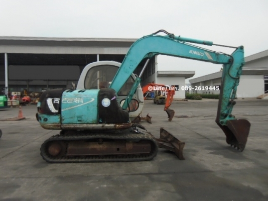 ขายรถขุด KOBELCO SK60-2 เครื่องยนต์ISUZU-4JB1 คอนโทรลน้ำมัน ปั๊มนิ้ว แทรคยาง รถเดิมๆเก่านอก มีเอกสาร