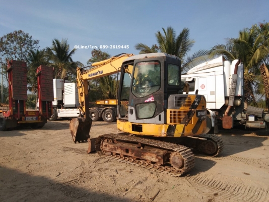 ขายรถขุด KOMATSU PC78US-6NO เครื่องยนต์KOMATSU-4D95L ,คอนโทรลน้ำมัน, ปั๊มนิ้ว, มีแอร์, มีลายเจาะ ,แทรคเหล็ก,รถเดิมๆเก่านอก มีเอกสาร