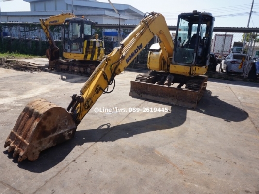 ขายรถขุด KOMATSU PC78US-6NO เครื่องยนต์KOMATSU-4D95L ,คอนโทรลน้ำมัน, ปั๊มนิ้ว, มีแอร์, มีลายเจาะ ,แทรคเหล็ก,รถเดิมๆเก่านอก มีเอกสาร
