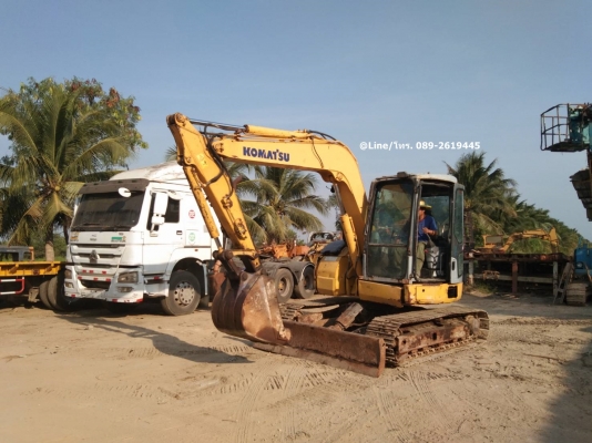 ขายรถขุด KOMATSU PC78US-6NO เครื่องยนต์KOMATSU-4D95L ,คอนโทรลน้ำมัน, ปั๊มนิ้ว, มีแอร์, มีลายเจาะ ,แทรคเหล็ก,รถเดิมๆเก่านอก มีเอกสาร