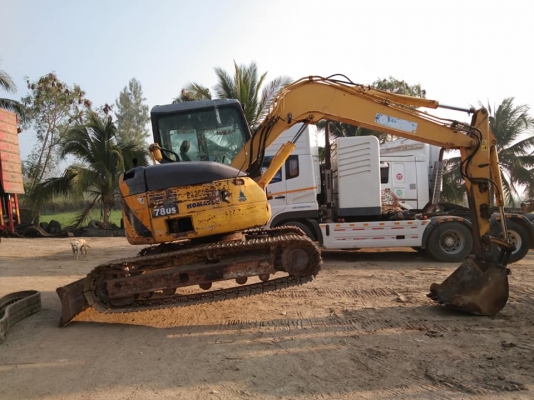 ขายรถขุด KOMATSU PC78US-6NO เครื่องยนต์KOMATSU-4D95L ,คอนโทรลน้ำมัน, ปั๊มนิ้ว, มีแอร์, มีลายเจาะ ,แทรคเหล็ก,รถเดิมๆเก่านอก มีเอกสาร