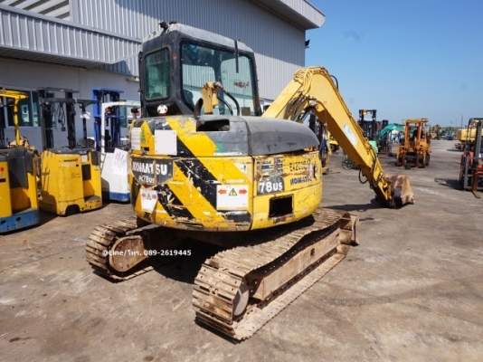 ขายรถขุด KOMATSU PC78US-6NO เครื่องยนต์KOMATSU-4D95L ,คอนโทรลน้ำมัน, ปั๊มนิ้ว, มีแอร์, มีลายเจาะ ,แทรคเหล็ก,รถเดิมๆเก่านอก มีเอกสาร