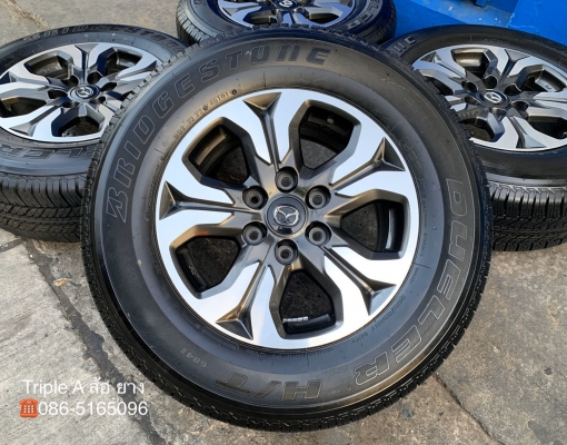 ล้อแม็ก Mazda BT50 Pro ขอบ17 สีเทาหน้าเงา พร้อมยางป้ายแดง 265-65-17 Bridgestone ปี 19 สวยๆ ล้อแม็ก Mazda BT50 Pro ขอบ17 สีเทาหน้าเงา พร้อมยางป้ายแดง 265-65-17 Bridgestone ปี 19 สวยๆ