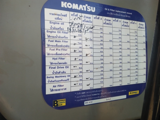 KOMATSU PC 200-8 MO ทำงานได้15500 ชั่วโมง ไมล์แท้ เข้าศูนย์ตลอด พร้อมใช้งาน เอกสารเล่มทะเบียน