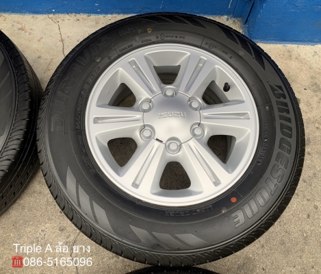 ล้อแม็กป้ายแดง ISUZU D-MAX Blue Power ขอบ 15 พร้อมยางใหม่ป้ายแดง 205-70-15 Bridgestone ปี 19 สวยๆ ล้อแม็กป้ายแดง ISUZU D-MAX Blue Power ขอบ 15 พร้อมยางใหม่ป้ายแดง 205-70-15 Bridgestone ปี 19 สวยๆ