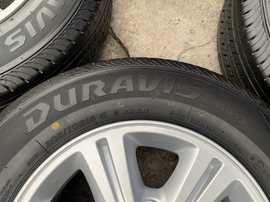 ล้อแม็กป้ายแดง ISUZU D-MAX Blue Power ขอบ 15 พร้อมยางใหม่ป้ายแดง 205-70-15 Bridgestone ปี 19 สวยๆ