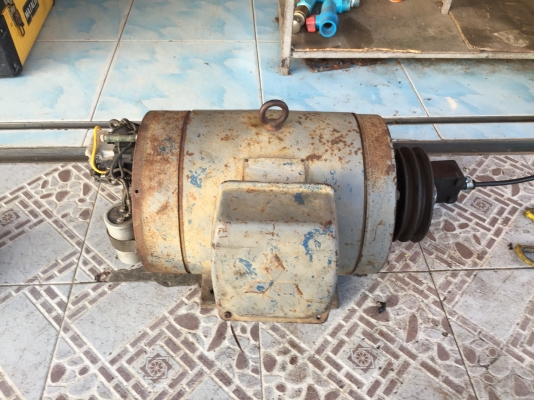 ขายมอเตอร์ MITSUBISHI 5แรง ไฟบ้าน 220V ครับ