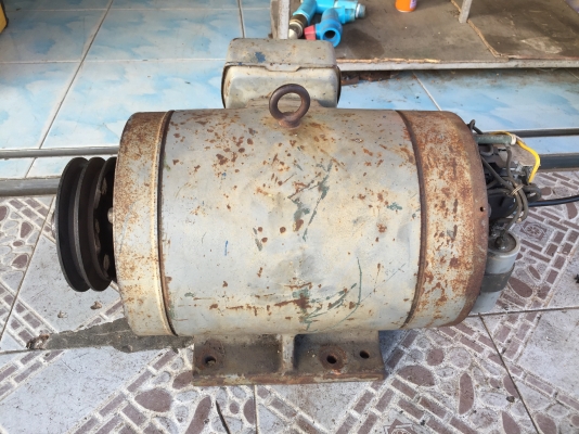 ขายมอเตอร์ MITSUBISHI 5แรง ไฟบ้าน 220V ครับ