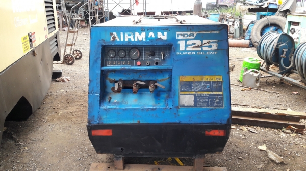 ขายเครื่องปั๊มลม AIRMAN PDS-125S เก่านอก # ขนาด 7 บาร์ 125cfm สภาพดี พร้อมใช้ โทร084-5424150 line id : rapinzat