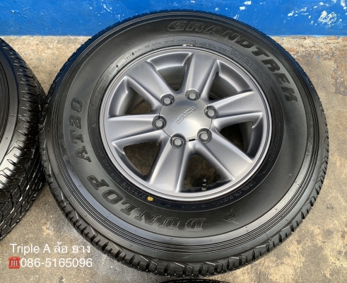 ล้อแม็ก ISUZU All New D-max Hilander X-Series ขอบ 16 พร้อมยางป้ายแดง 255-70-16 Dunlop ปี 19 ล้อแม็ก ISUZU All New D-max Hilander X-Series ขอบ 16 พร้อมยางป้ายแดง 255-70-16 Dunlop ปี 19