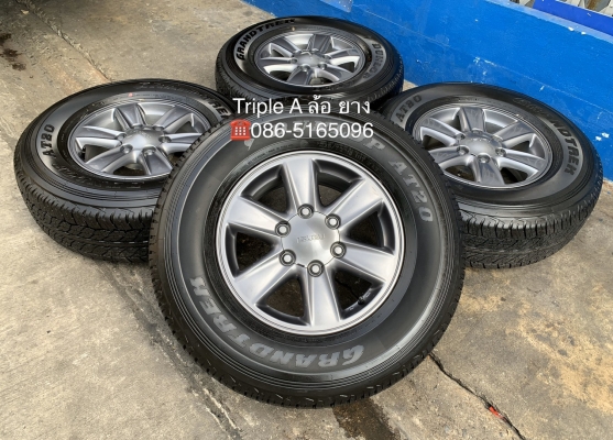 ล้อแม็ก ISUZU All New D-max Hilander X-Series ขอบ 16 พร้อมยางป้ายแดง 255-70-16 Dunlop ปี 19