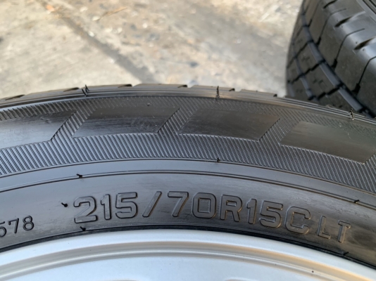 ล้อแม็กป้ายแดง ISUZU D-MAX 1.9 BLUE POWER ขอบ 15 พร้อมยางใหม่ป้ายแดง 215-70-15 Dunlop ปี 19