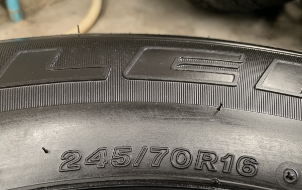 ยางใหม่ป้ายแดง 245-70-16 Bridgestone ปี 19 ใหม่ยกห้าง ยางใหม่ป้ายแดง 245-70-16 Bridgestone ปี 19 ใหม่ยกห้าง