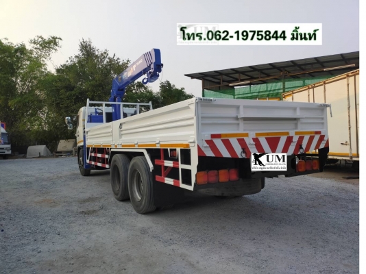 สิบล้อติดเครนHino megaปี56เครนใหม่TADANO ZT5ตัน5ปลอก