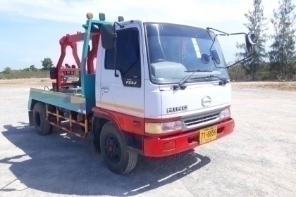 (รถยกเฉพาะกิจ) เบรคจิฟฟี่ พวงมาลัยพาวเวอร์ Hino 6 ล้อ Fc4j 145 แรง มีวินพร้อมต่อระบบต่อลากจูง ยางดี 