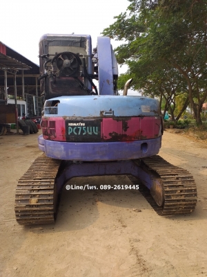 ขายรถขุด Komatsu PC75UU-2 เครื่องยนต์komatsu-4D95L, คอนโทรลน้ำมัน, ปั๊มนิ้ว, หัวตู้แอร์เย็น, รถเดิมใช้งานบริษัท, (มีคลิปตัวอย่างการทำงาน)
