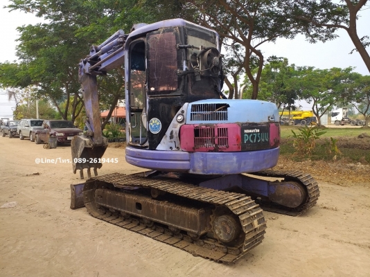 ขายรถขุด Komatsu PC75UU-2 เครื่องยนต์komatsu-4D95L, คอนโทรลน้ำมัน, ปั๊มนิ้ว, หัวตู้แอร์เย็น, รถเดิมใช้งานบริษัท, (มีคลิปตัวอย่างการทำงาน)