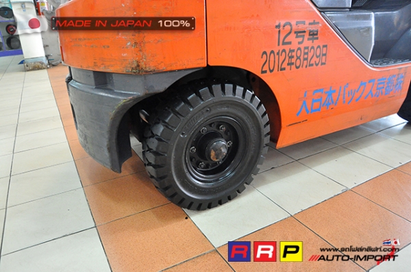 ขายรถโฟล์คลิฟท์มือสอง TOYOTA รุ่น 8FG15-33712 นำเข้าจากประเทศญี่ปุ่น 100\% ไม่เคยใช้งานในไทย